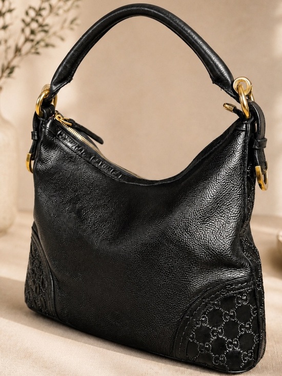 Gucci Handbags - Gucci Guccissima Leather w/ Crystal Rhinestone Bag Custom One-of-a-Kind Piece